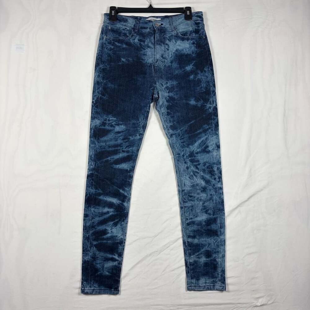 Guess Ultimate Skinny Jeans Size 29 Acid Wash Blue Denim